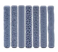 Lot de 7 rouleaux texturés en argile polymère REDPALACE Crafts, outils de modélisation en céramique, motifs décoratifs pour travaux manuels, idéal pour Warhammer, HeroQuest, etc