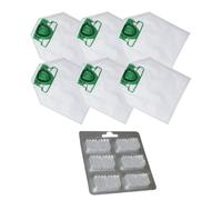Lot de 7 sacs Folletto Vk200 Vk220s compatibles + parfum - sacs aspirateur Folletto en microfibre, pièces de rechange Folletto