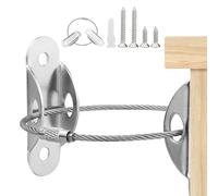 Lot de 7 sangles anti-basculement pour meubles, kit d'ancrages muraux de sécurité pour bébé, enfant et protection des animaux domestiques, anti-chute, bibliothèque, armoire, commode