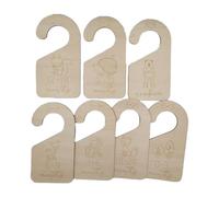 Lot de 7 séparateurs de placard en bois pour bébé - Séparateurs de vêtements pour bébé - Séparateurs de taille pour garde-robe de bébé