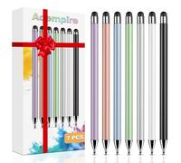 Lot de 7 stylets 2 en 1 pour écran tactile, haute précision et sensibilité, adaptés pour iPad/iPhone/Samsung/Android Smartphone et tablettes, compatible avec tous les écrans tactiles