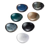 Lot de 7 Supports à en céramique de Style pour de Sushi, Repose-, Banc, Support Rond pour Cuisine, Restaurant et Maison Accessoires de Style aléatoire