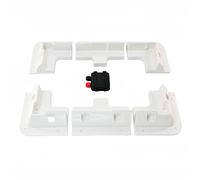 Lot de 7 supports de montage pour panneau solaire, sans perçage, supports de panneau solaire en ABS, kit de support pour toits de camping-car, caravanes, véhicules, camping-cars, garages (White)