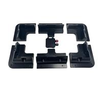 Lot de 7 supports de montage pour panneau solaire, sans perçage, supports de panneau solaire en ABS, kit de support pour toits de camping-car, caravanes, véhicules, camping-cars, garages (Black)