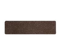 Lot de 7 tapis de marche antidérapants lavables avec dos adhésif réutilisable pour personnes âgées, enfants et animaux domestiques (76,5 x 20,5 cm, marron)