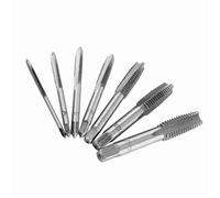 Lot de 7 tarauds en acier fileté M3, M4, M5, M6, M8, M10, M12, tarauds et matrices