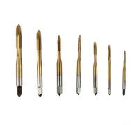 Lot de 7 tarauds filetés HSS pour M2, M2 5, 5, M5, M6 pour assemblage