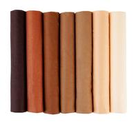 Lot de 7 Tissus carrés en Coton uni de 25 x 25 cm et 50 x 50 cm pour Loisirs créatifs, Patchwork, Quilting, Couture, Scrapbooking, Loisirs créatifs