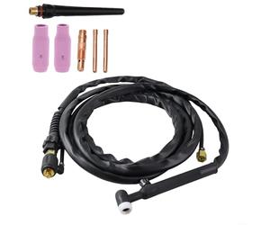 Lot De 7 Torches De Soudage TIG WP-17V Argon TIG Avec Tuyau D'air Rouge Et Connecteur, Taille Du Manchon Φ2mm / Φ2.4mm, Pour Arccaptain Arc200 Mig200 Mig250 Arc205 Pro Et Mig205 Pro