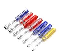 Lot de 7 tourne-écrous hexagonaux de 5 à 12 mm | Poignées antidérapantes en PVC avec code couleur pour boulons, écrous et fixations
