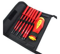 Lot De 7 Tournevis Isolés Pour électricien à Double Tête, Acier Allié Lot De Tournevis Isolés Interchangeables Pour La Maintenance électrique Régulière HRC52-54