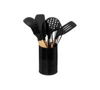 5five Boîte à ustensiles en métal noir avec 7 accessoires