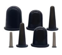 Lot de 7 ventouses en silicone pour se détendre et contourner les contours - Outils de soins du corps et du visage - Confortable et sécurisé - Simple à utiliser - Comprend 2 petits, 2 moyens, 2 grands