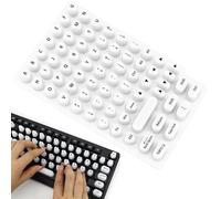 Lot de 70 Autocollants pour Clavier à Pointe Haute avec Lettres, Clavier à Ongles Longs, Autocollants à Bulles pour Femmes, Fournitures de Bureau, Jeux vidéo pour Filles