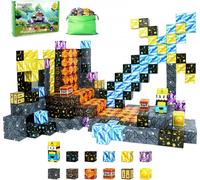 Lot De 70 Blocs De Construction Magnétiques-Mine Magnétique-Monde Magique-Carrelage Magnétique-Jouet D'Extérieur Pour Tout-Petits-Jouet D'Extérieur Pour Garçons Et Filles À Partir