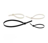 Zenitech Colliers réutilisables – Lot de 70 – Noir et Blanc