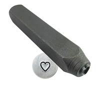 Lot de 70 poinçons en métal en forme de cœur 6 mm