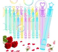 Lot de 70 Tubes à Bulles de Savon, Mini Bulle de Savon pour Mariage, Enfants la fête et Les Anniversaires, Tubes vides Ne Contient Pas de Liquide (Cinq Couleurs)