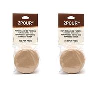 Lot de 700 filtres en papier réutilisables pour une utilisation avec la cafetière Aeropress - Végan non blanchi naturel - 2POUR® - Parfait pour Noël
