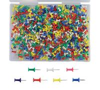 Lot de 700 punaises multicolores créatives et décoratives - Grandes punaises multicolores - Pour photos, suspensions, étiquettes, bureau et maison