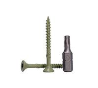 Lot de 700 vis à bois finition anticorrosion 4,0 x 40 mm pour terrasse en bois à tête Torx Type 17 à tête fraisée Vis extérieure 700 4,0 x 40 mm