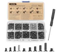 Lot de 700 vis Phillips à tête plate pour ordinateur portable | Mini vis M2 M2.5 M3 pour réparation de passerelle, ordinateur portable, carte mère, clavier
