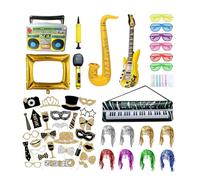 Lot de 71 accessoires de décoration de fête pour mariage, Halloween, Noël, décoration de table, anniversaire, carnaval, Nouvel An