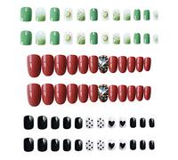 Lot de 72 autocollants pour faux ongles - Couverture complète - Sans trace - Accessoires de salon de beauté exquis