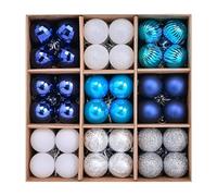 Lot de 72 boules de Noël en plastique de 3 cm pour décoration de sapin, parfaites pour les mariages, les anniversaires et les événements festifs (C)
