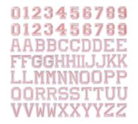 Lot de 72 écussons brodés alphabet thermocollants à repasser Lettres de l'alphabet A à Z Écussons à coudre Lettres et chiffres thermocollants