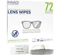 Lot de 72 lingettes nettoyantes antibactériennes pour lunettes, appareils photo, jumelles, miroirs, écrans, appareils optiques et électroniques