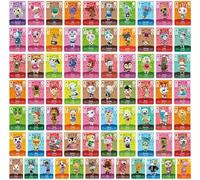 Lot de 72 Mini Cartes NFC compatibles avec Con NS Switch/Wii U/New 3DS Rare Villageois Série 1 à 4 avec Coffrets de Rangement