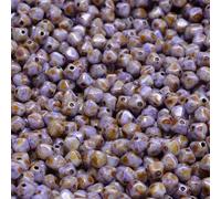 Lot de 72 perles en verre bicône coupées (xilion) 4 mm Violet 02010/65328