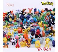 Lot de 72 Pièces Pokémon Figurine Poké Jouet, Monstre Pokémon mini-figurines jouets