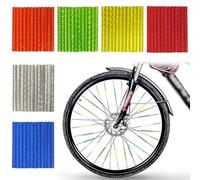 Lot de 72 réflecteurs de rayons à 360 °,Réflecteurs de rayons,Réflecteurs de vélo,Réflecteur de Rayon de Vélo,couvre rayon velo,reflecteur rayon velo,Rayon Vélo Lumineux Couverture de Rayon