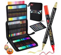 Lot De 72 Stylos Acryliques Imperméables Pour Pierres, Porcelaine, Verre, Toile, Céramique, Bois, Métal, Plastique, Séchage Rapide, Non Toxique Et Sans Odeur[Z4295]