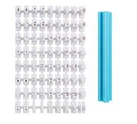 Lot de 72 tampons à biscuits de l'alphabet, avec lettres majuscules, emporte-pièces et timbres pour créer des messages personnalisables estampillés