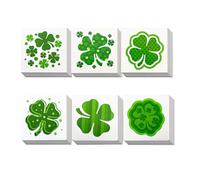 Lot de 72 tatouages pour la Saint Patrick, motif de trèfle, autocollants de tatouage temporaires imperméables, décoration de fête irlandaise, accessoires de maquillage du corps (144 pièces)