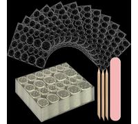 Lot De 720 Feuilles De Colle À Ongles - 30 Feuilles - Pour Ongles Press-On - Gelée - Double Face - Autocollants Transparents - Tablettes Adhésives Pour Ongles - Gel De Manucure - Tablettes