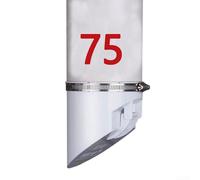 Lot de 75 bouchons de valve anti-retour pour tuyau d'évacuation avec joint magnétique et résistance aux insectes, matériau en PVC adapté pour les eaux usées et le drainage du jardin