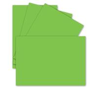 Lot de 75 cartes simples, format DIN A6 - 10,5 x 14,8 cm - 240 g/m² - Vert clair - Carton argileux - Papier de bricolage - Carton pour loisirs créatifs - Cartes vierges - Cartes postales vierges