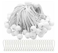 Lot de 75 Cordons Élastiques avec Boules Sandow - Idéal pour Attacher Chapiteaux, Tentes, Bannières et Bâches