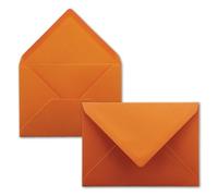 Lot de 75 enveloppes à lettre - Terracotta - DIN C6 - 114 x 162 mm - Enveloppes avec collage humide sans fenêtre pour cartes de vœux et invitations - FarbenFroh by GUSTAV NEUSER