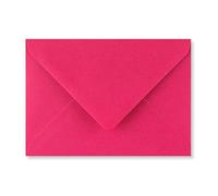 Lot de 75 enveloppes colorées C6 pour cartes de vœux, invitations de mariage, loisirs créatifs, format A6, 114 x 162 mm (rose fuchsia)