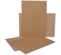 Lot De 75 Feuilles De Papier Kraft Marron-Format Din A6-140 G/M²-10,3 X 14,8 Cm-Papier Recyclé Au Format Carte Postale-À Personnaliser Et À Bricoler.