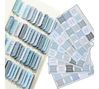 Lot de 75 onglets de Bible pour femme, autocollants pour l'étude de l'Ancien et du Nouveau Testament, onglets de Bible pour étude de la Bible avec onglets vierges laminés (bleu)