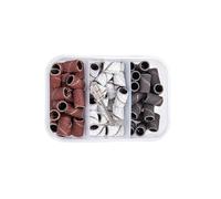 Lot de 75 petites bandes abrasives, grain 80, 120, 180, bandes abrasives avec mandrin, kit de tambours de ponçage pour ongles naturels, acrylique, manucure en gel, type A