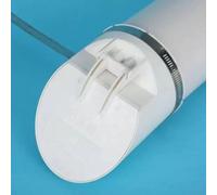 Lot de 75 tubes de vidange en PVC avec joint d'étanchéité pour eaux usées et septiques - Noyau de vidange anti-refoulement horizontal/vert - 50 à 160 mm