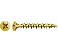 Lot de 75 vis acier t?te fraisée pozidriv SPAX, Diam.5 mm x L.50 mm