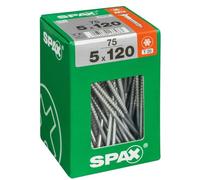 Lot de 75 vis acier tęte autofraisée plate SPAX, Diam.5 mm x L.120 mm
